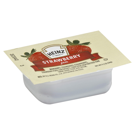 HEINZ Heinz Single Serve Strawberry Jam .5 oz. Cup, PK200 10013000542200